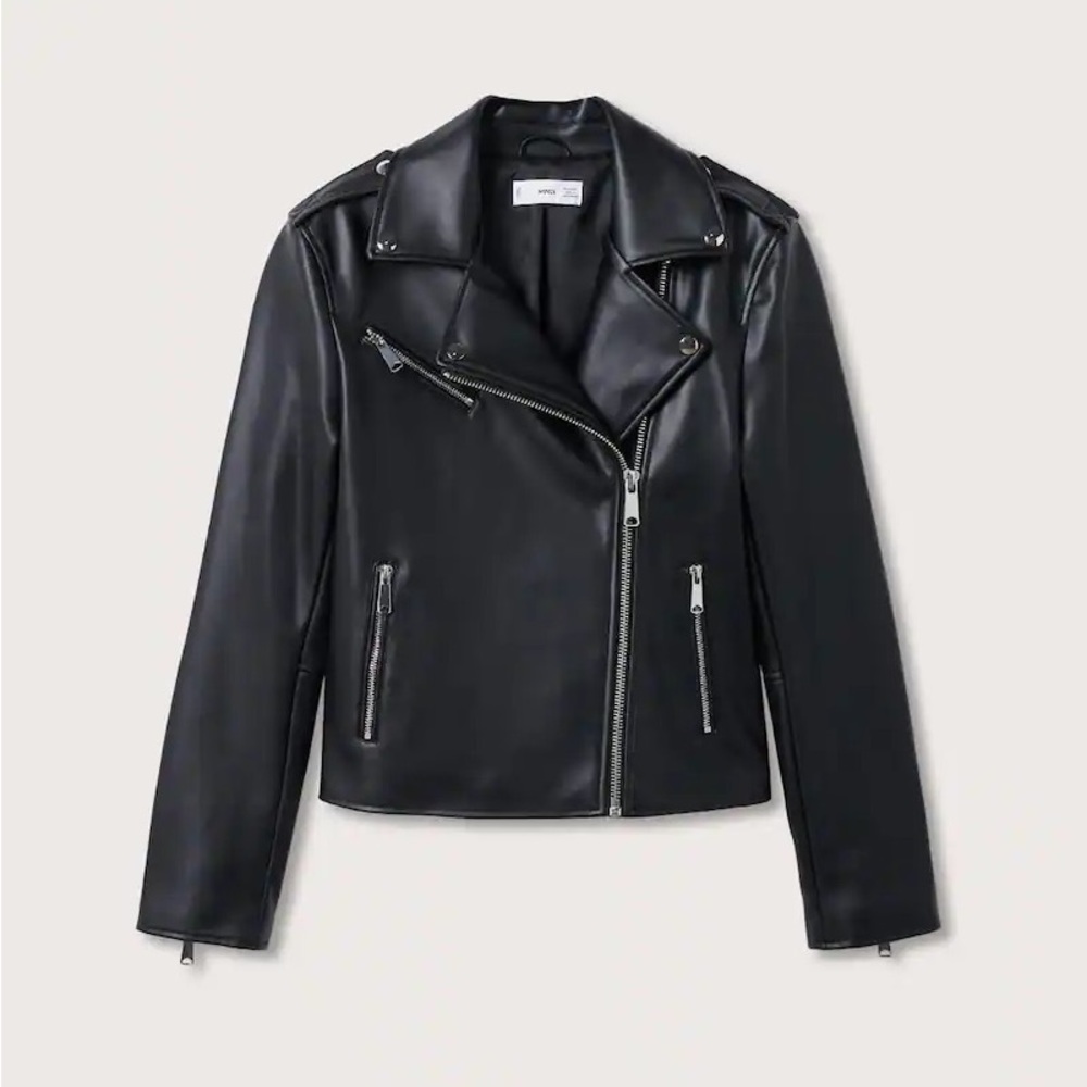 Faux leather jacket